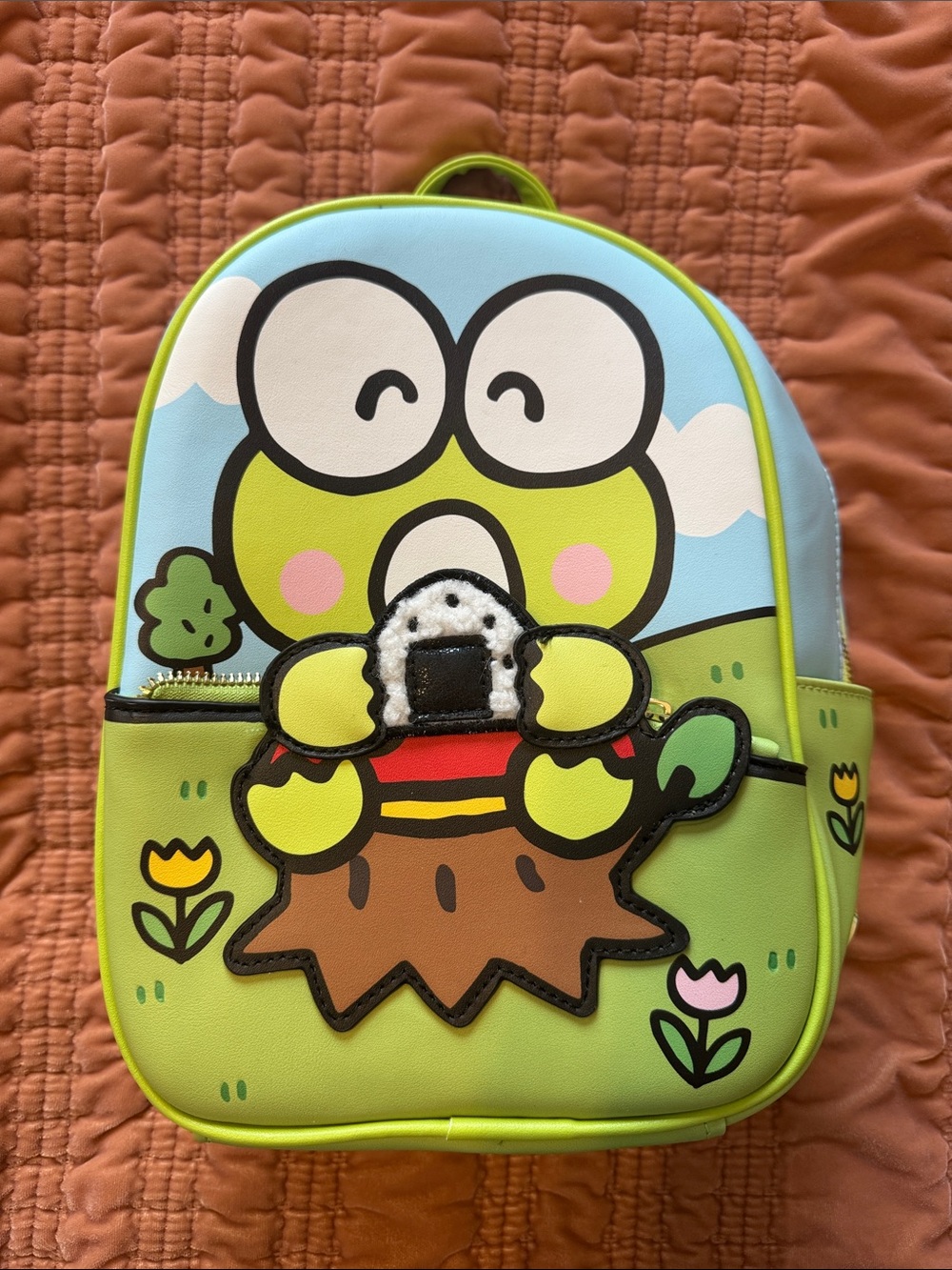 Her Universe Keroppi Green and Light Blue Mini Backpack